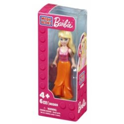 MEGA BLOKS 80263 non  BARBIE NHIỆT ĐỚI bộ đồ chơi xếp lắp ráp ghép mô hình  TROPICAL BARBIE® Các Bạn Gái 6 khối