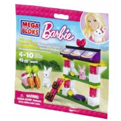 MEGA BLOKS 80272 non  NHÀ THỎ bộ đồ chơi xếp lắp ráp ghép mô hình  BUILD ’N PLAY BUNNY HOUSE Các Bạn Gái 49 khối
