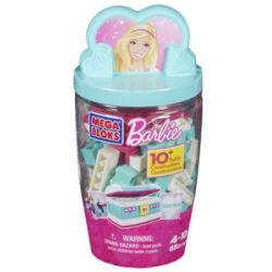 MEGA BLOKS 80276 non  THẺ XÂY DỰNG MÀU XANH LAM bộ đồ chơi xếp lắp ráp ghép mô hình  BLUE BUILDING TUBE Các Bạn Gái 69 khối