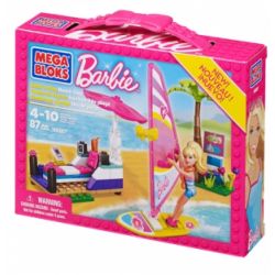 MEGA BLOKS 80287 non  ĐÃ ĐẾN LÚC TẮM BIỂN bộ đồ chơi xếp lắp ráp ghép mô hình  BUILD 'N PLAY! BEACH DAY Các Bạn Gái 87 khối