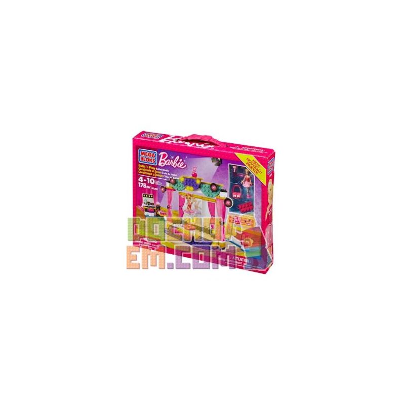MEGA BLOKS 80292 non  PHÒNG THU BA LÊ bộ đồ chơi xếp lắp ráp ghép mô hình  BALLET STUDIO Các Bạn Gái 175 khối