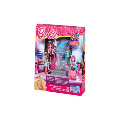 MEGA BLOKS CNF75 non  BỘ ĐỒ ĐÁ bộ đồ chơi xếp lắp ráp ghép mô hình  ROCK ’N ROYALS SET Các Bạn Gái 39 khối