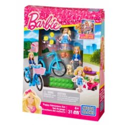 MEGA BLOKS CNF76 non  PUPPY ADVENTURE SET. bộ đồ chơi xếp lắp ráp ghép mô hình  Các Bạn Gái 31 khối