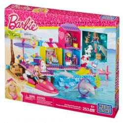 MEGA BLOKS CNF77 non  CẦU GỖ BÃI BIỂN THÚ CƯNG bộ đồ chơi xếp lắp ráp ghép mô hình  PET BEACH BOARDWALK Các Bạn Gái 253 khối