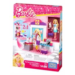 MEGA BLOKS CNF95 non  BÁC SĨ THÚ Y VÀ ĐẦU BẾP BÁNH NGỌT 2 TRONG 1 bộ đồ chơi xếp lắp ráp ghép mô hình  PET VET TO SWEET BAKER Các Bạn Gái 54 khối