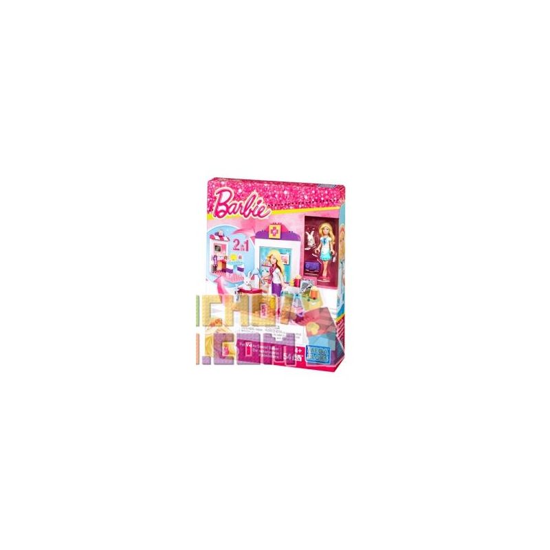 MEGA BLOKS CNF95 non  BÁC SĨ THÚ Y VÀ ĐẦU BẾP BÁNH NGỌT 2 TRONG 1 bộ đồ chơi xếp lắp ráp ghép mô hình  PET VET TO SWEET BAKER Các Bạn Gái 54 khối
