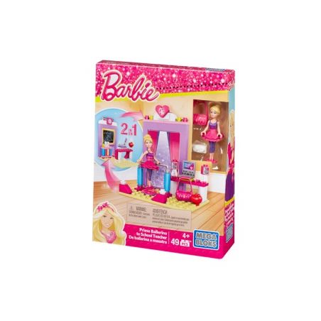 MEGA BLOKS CNF96 non  GIÁO VIÊN ĐỨNG LỚP VÀ DIỄN BALLET CHÍNH 2 TRONG 1 bộ đồ chơi xếp lắp ráp ghép mô hình  CLASSROOM TEACHER TO PRIMA BALLERINA Các Bạn Gái 49 khối