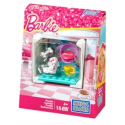 MEGA BLOKS CNH92 non  CHÚ CHÓ XÙ Ở TIỆM CÀ PHÊ bộ đồ chơi xếp lắp ráp ghép mô hình  COFFEE SHOP POODLE Các Bạn Gái 16 khối