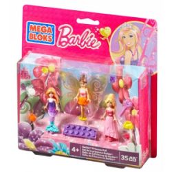 MEGA BLOKS 80171 CND50 non  CÔNG CHÚA BARBY. bộ đồ chơi xếp lắp ráp ghép mô hình  PRINCESS BALL BARBIE Các Bạn Gái 35 khối