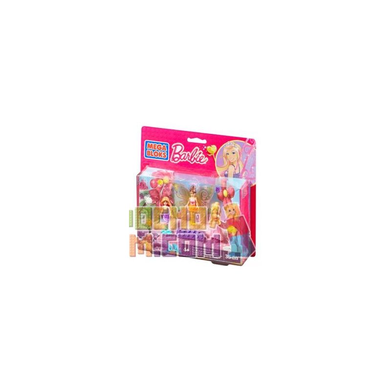 MEGA BLOKS 80171 CND50 non  CÔNG CHÚA BARBY. bộ đồ chơi xếp lắp ráp ghép mô hình  PRINCESS BALL BARBIE Các Bạn Gái 35 khối