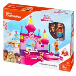 MEGA BLOKS DPL00 non  LÂU ĐÀI CÔNG CHÚA CẦU VỒNG bộ đồ chơi xếp lắp ráp ghép mô hình  RAINBOW PRINCESS CASTLE Các Bạn Gái 81 khối