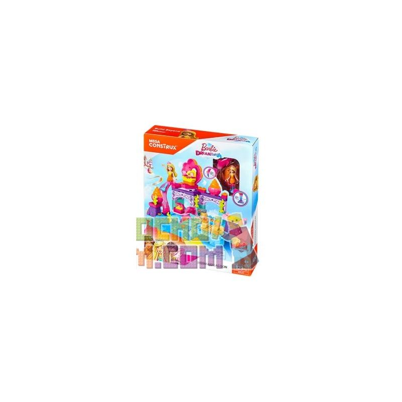 MEGA BLOKS DPL01 FFW90 non  ĐẦM NÀNG TIÊN CÁ bộ đồ chơi xếp lắp ráp ghép mô hình  MERMAID LAGOON Các Bạn Gái 122 khối