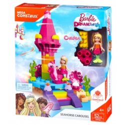 MEGA BLOKS FFP25 non  CAROUSEL CÁ NGỰA bộ đồ chơi xếp lắp ráp ghép mô hình  SEAHORSE CAROUSEL Các Bạn Gái 52 khối