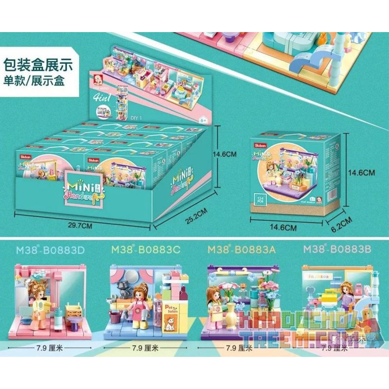 SLUBAN M38-B0883B B0883B 0883B M38B0883B 38-B0883B M38-B0883C B0883C 0883C M38B0883C 38-B0883C M38-B0883D B0883D 0883D M38B0883D 38-B0883D M38-B0883A B0883A 0883A M38B0883A 38-B0883A non  CẢNH CỬA HÀNG NHỎ 4 MÔ HÌNH bộ đồ chơi xếp lắp ráp ghép mô hình Modular Buildings MINI HANDCRAFT Mô Hình Nhà Cửa 926 khối