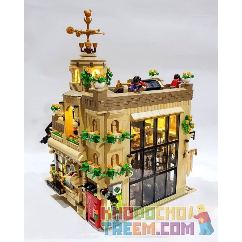 XIPOO XP93220 93220 non  CHẾ ĐỘ XEM PHỐ CỦA CỬA HÀNG CÀ PHÊ CHỌN LỌC STARBUCKS bộ đồ chơi xếp lắp ráp ghép mô hình Creator STARBUCKS COFFEE Sáng Tạo 3480 khối