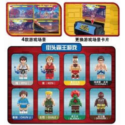 RONG LE 50010 non  BẢNG ĐIỀU KHIỂN MÁY BAY CHIẾN ĐẤU ĐƯỜNG PHỐ bộ đồ chơi xếp lắp ráp ghép mô hình Street STREET FIGHTER 748 khối