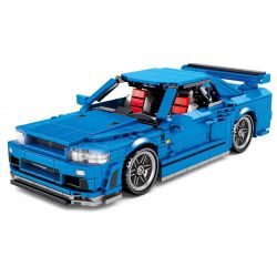 SHENG YUAN SY 8405 non  NISSAN GTR34 XE THỂ THAO bộ đồ chơi xếp lắp ráp ghép mô hình  TECHINQUE Kỹ Thuật Công Nghệ Cao Mô Hình Phương Tiện 833 khối