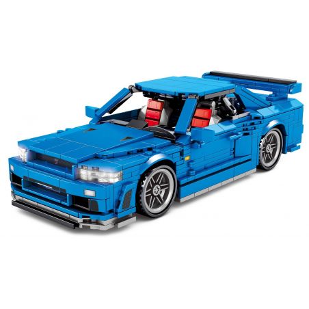 SHENG YUAN SY 8405 non  NISSAN GTR34 XE THỂ THAO bộ đồ chơi xếp lắp ráp ghép mô hình  TECHINQUE Kỹ Thuật Công Nghệ Cao Mô Hình Phương Tiện 833 khối