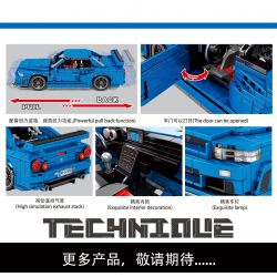 SHENG YUAN SY 8405 non  NISSAN GTR34 XE THỂ THAO bộ đồ chơi xếp lắp ráp ghép mô hình  TECHINQUE Kỹ Thuật Công Nghệ Cao Mô Hình Phương Tiện 833 khối