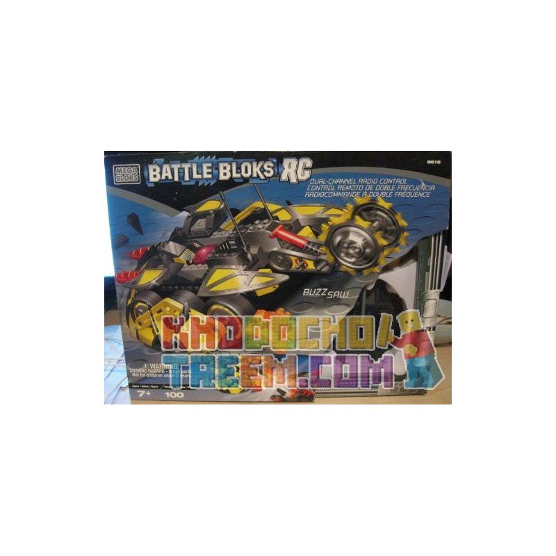 MEGA BLOKS 9615 non  CƯA VÒNG bộ đồ chơi xếp lắp ráp ghép mô hình BUZZ SAW 100 khối