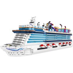 ZHEGAO QL1807 1807 non  ASUKA NA UY bộ đồ chơi xếp lắp ráp ghép mô hình Creator CRUISE LINER Sáng Tạo 2446 khối