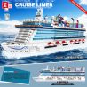ZHEGAO QL1807 1807 non  ASUKA NA UY bộ đồ chơi xếp lắp ráp ghép mô hình Creator CRUISE LINER Sáng Tạo 2446 khối