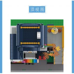 HAPPY BUILD SHINEYU XINYU YC-20008 20008 YC20008 non  CỬA HÀNG NHẠC CỤ bộ đồ chơi xếp lắp ráp ghép mô hình Mini Modular STREETCAPE Đường Phố Thu Nhỏ 3005 khối