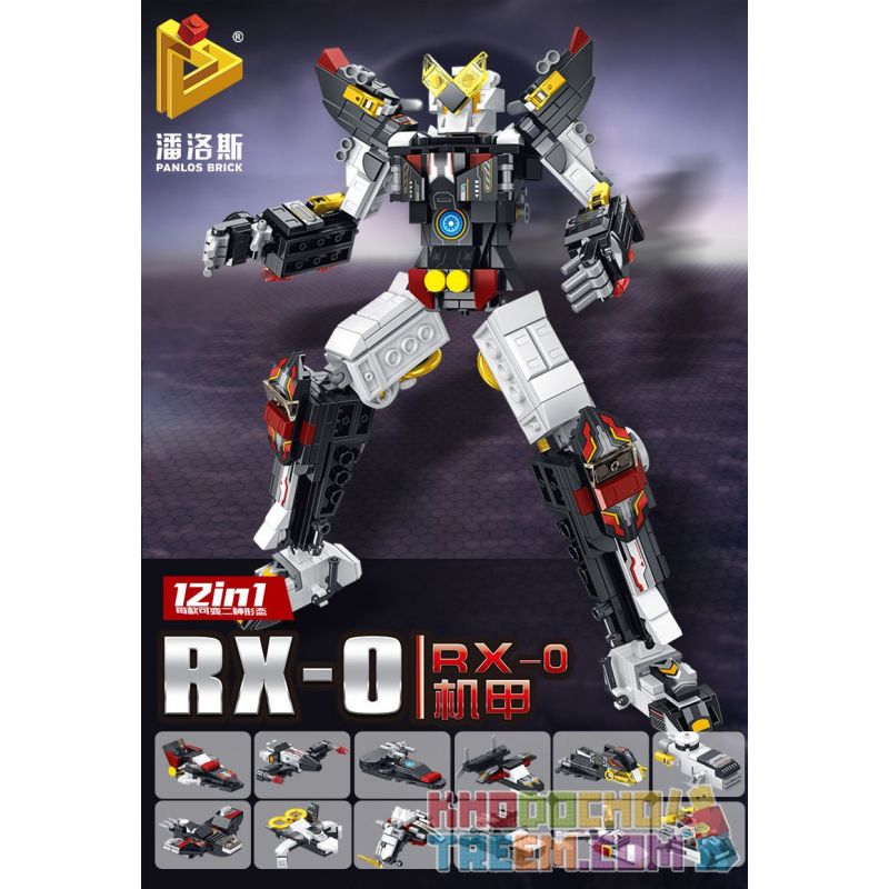 PanlosBrick 633049 Panlos Brick 633049 non  RX-0 MECH 12 KẾT HỢP bộ đồ chơi xếp lắp ráp ghép mô hình Movie & Game Phim Và Trò Chơi 566 khối