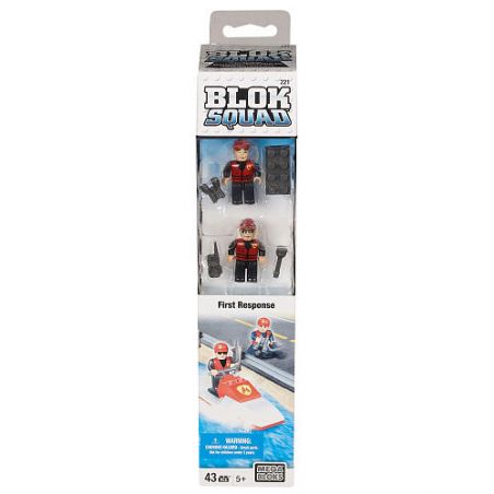 MEGA BLOKS 221 non  PHẢN HỒI ĐẦU TIÊN bộ đồ chơi xếp lắp ráp ghép mô hình City FIRST RESPONSE Thành Phố 43 khối