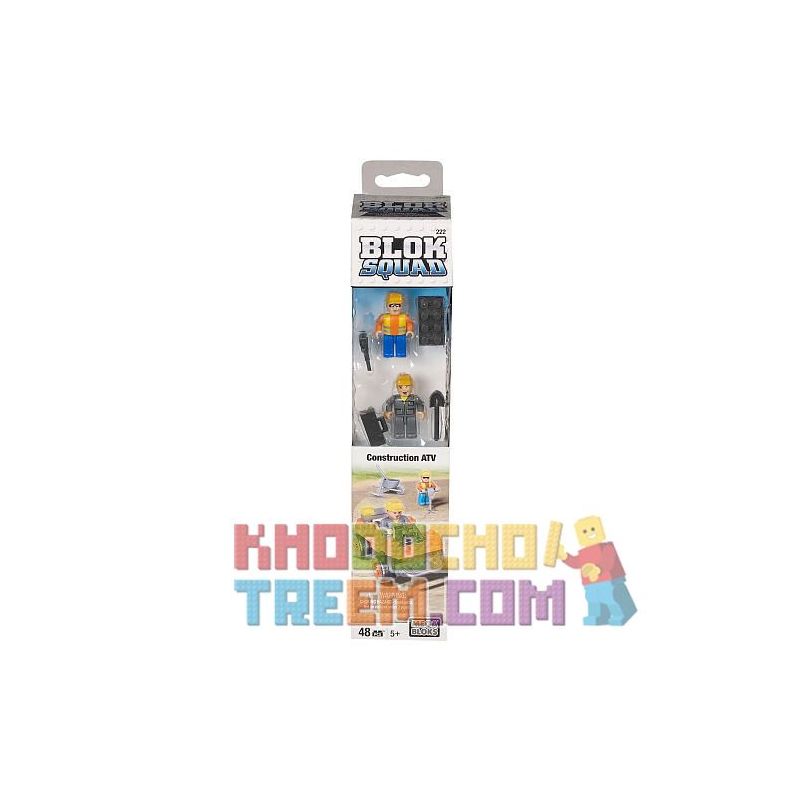 MEGA BLOKS 222 non  KỸ THUẬT XE ĐỊA HÌNH bộ đồ chơi xếp lắp ráp ghép mô hình City CONSTRUCTION ATV Thành Phố 48 khối