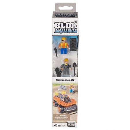 MEGA BLOKS 222 non  KỸ THUẬT XE ĐỊA HÌNH bộ đồ chơi xếp lắp ráp ghép mô hình City CONSTRUCTION ATV Thành Phố 48 khối