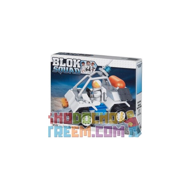 MEGA BLOKS 2431 non  ALPHA ROVER. bộ đồ chơi xếp lắp ráp ghép mô hình City Thành Phố 56 khối