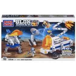 MEGA BLOKS 2445 non  THÁM HIỂM KHÔNG GIAN bộ đồ chơi xếp lắp ráp ghép mô hình City ASTRO EXPLORATION Thành Phố 335 khối