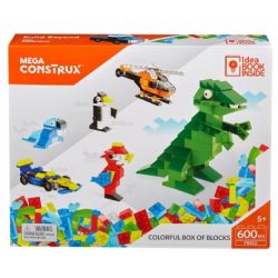 MEGA BLOKS FRB52 non  HỘP ĐẦY MÀU SẮC bộ đồ chơi xếp lắp ráp ghép mô hình Creator COLORFUL BOX OF BLOCKS Sáng Tạo 600 khối