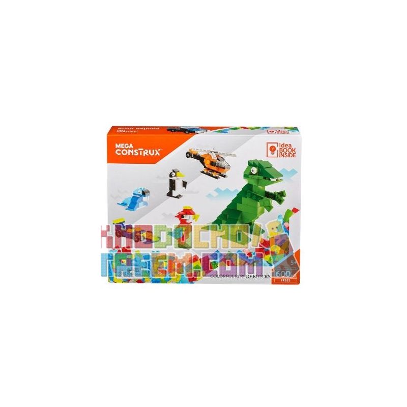 MEGA BLOKS FRB52 non  HỘP ĐẦY MÀU SẮC bộ đồ chơi xếp lắp ráp ghép mô hình Creator COLORFUL BOX OF BLOCKS Sáng Tạo 600 khối