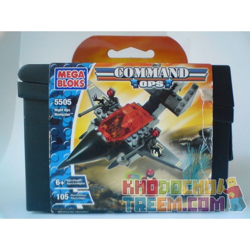 MEGA BLOKS 5505 non  ĐIỀU HƯỚNG HOẠT ĐỘNG BAN ĐÊM bộ đồ chơi xếp lắp ráp ghép mô hình Movie & Game NIGHT OPS NAVIGATOR Phim Và Trò Chơi 105 khối