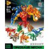 PanlosBrick 633061 Panlos Brick 633061 non  MECH KHỦNG LONG THAY ĐỔI THẲNG 5 TRONG 1 ĐA HÌNH DẠNG bộ đồ chơi xếp lắp ráp ghép mô hình Dino DINOSAUR MECHA 1215 khối