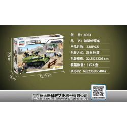 GUDI 8063 non  XE HƯỚNG ĐẠO CHỒN bộ đồ chơi xếp lắp ráp ghép mô hình Military Army BORDER RAID Quân Sự Bộ Đội 338 khối