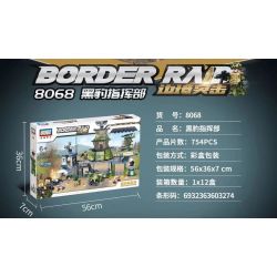 GUDI 8068 non  LỆNH PANTHER bộ đồ chơi xếp lắp ráp ghép mô hình Military Army BORDER RAID Quân Sự Bộ Đội 754 khối