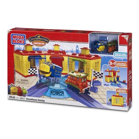 MEGA BLOKS 96627 non  PHÒNG MÁY TRÒ CHƠI bộ đồ chơi xếp lắp ráp ghép mô hình Racing ROUNDHOUSE RACING Cuộc Đua 49 khối