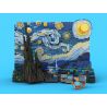 DK 3001 QIZHILE 90024 non  ĐÊM ĐẦY SAO bộ đồ chơi xếp lắp ráp ghép mô hình Creator Expert VINCENT VAN GOGH THE STARRY NIGHT Chuyên Gia Sáng Tạo 1830 khối