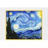 DK 3001 QIZHILE 90024 non  ĐÊM ĐẦY SAO bộ đồ chơi xếp lắp ráp ghép mô hình Creator Expert VINCENT VAN GOGH THE STARRY NIGHT Chuyên Gia Sáng Tạo 1830 khối