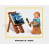 DK 3001 QIZHILE 90024 non  ĐÊM ĐẦY SAO bộ đồ chơi xếp lắp ráp ghép mô hình Creator Expert VINCENT VAN GOGH THE STARRY NIGHT Chuyên Gia Sáng Tạo 1830 khối