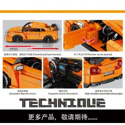 SHENG YUAN SY 8407 non  NISSAN GTR35. bộ đồ chơi xếp lắp ráp ghép mô hình  Kỹ Thuật Công Nghệ Cao Mô Hình Phương Tiện 908 khối