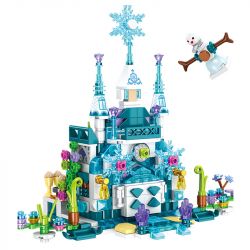 PanlosBrick 633048 Panlos Brick 633048 non  LÂU ĐÀI BĂNG 12 TRONG 25 THAY ĐỔI HÌNH DẠNG bộ đồ chơi xếp lắp ráp ghép mô hình  PRINCESS CASTLE Các Bạn Gái 554 khối