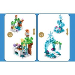 PanlosBrick 633048 Panlos Brick 633048 non  LÂU ĐÀI BĂNG 12 TRONG 25 THAY ĐỔI HÌNH DẠNG bộ đồ chơi xếp lắp ráp ghép mô hình  PRINCESS CASTLE Các Bạn Gái 554 khối