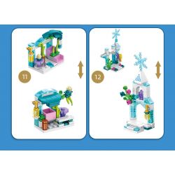 PanlosBrick 633048 Panlos Brick 633048 non  LÂU ĐÀI BĂNG 12 TRONG 25 THAY ĐỔI HÌNH DẠNG bộ đồ chơi xếp lắp ráp ghép mô hình  PRINCESS CASTLE Các Bạn Gái 554 khối