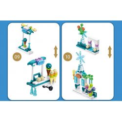 PanlosBrick 633048 Panlos Brick 633048 non  LÂU ĐÀI BĂNG 12 TRONG 25 THAY ĐỔI HÌNH DẠNG bộ đồ chơi xếp lắp ráp ghép mô hình  PRINCESS CASTLE Các Bạn Gái 554 khối