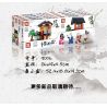 SX 9006-1 9006-2 9006-3 9006-4 non  LIN'AN CHINA STREET 4 PHONG CÁCH TRƯỜNG TƯ THỤC CỦA MASTER CỬA HÀNG LỤA VÀ SA TANH HUICHUNTANG RÈN bộ đồ chơi xếp lắp ráp ghép mô hình Mini Modular Đường Phố Thu Nhỏ 796 khối