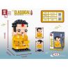 ZHEGAO QL2310 2310 non  NYORAI bộ đồ chơi xếp lắp ráp ghép mô hình Brickheadz CLASSICAL MASTERPIECES Nhân Vật Đầu To 185 khối